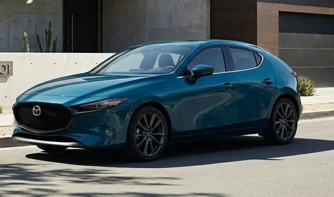 Mazda3 2026 compact car offering strong fuel efficiency and versatile cargo space in sedan and hatchback models